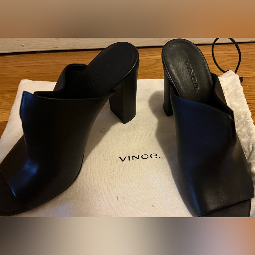 Vince Mule block heels